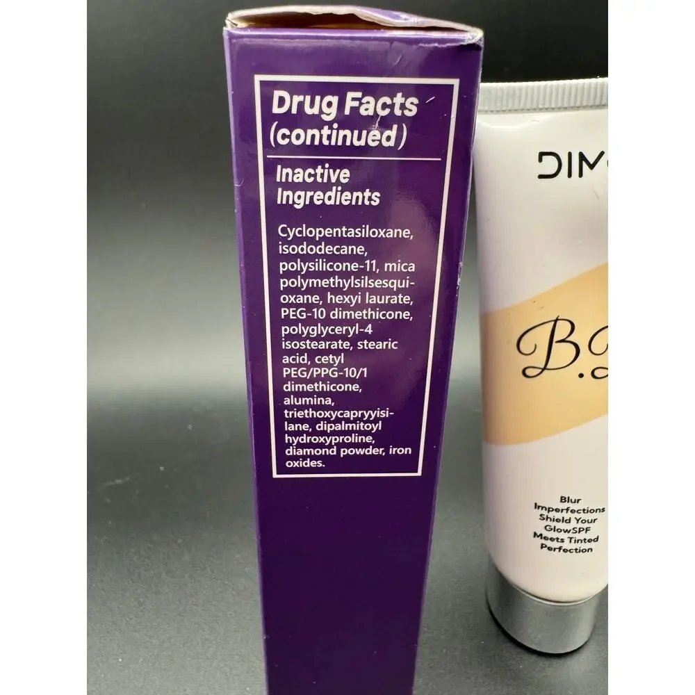 Dimot BB Blur Meets Tinted Perfection Moisturizer with SPF Brighten Skin 12/27